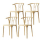 Contemporary Style Side Chair Plastic Dining Side Chair for Indoor Light Yellow 4 Piece Set Clearhalo 'Dining Chairs' 'Dining Tables & Seating' 'dining_chair' 'furn' 'furn_dining_chair' 'Furniture' 'furniture_dining_chair' 'Kitchen & Dining Furniture' 5063334