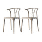 Contemporary Style Side Chair Plastic Dining Side Chair for Indoor Camel 2 Piece Set Clearhalo 'Dining Chairs' 'Dining Tables & Seating' 'dining_chair' 'furn' 'furn_dining_chair' 'Furniture' 'furniture_dining_chair' 'Kitchen & Dining Furniture' 5063336