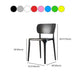 Contemporary Style Side Chair Plastic Dining Side Chair for Indoor Clearhalo 'Dining Chairs' 'Dining Tables & Seating' 'dining_chair' 'furn' 'furn_dining_chair' 'Furniture' 'furniture_dining_chair' 'Kitchen & Dining Furniture' 5063341