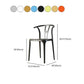 Contemporary Style Side Chair Plastic Dining Side Chair for Indoor Clearhalo 'Dining Chairs' 'Dining Tables & Seating' 'dining_chair' 'furn' 'furn_dining_chair' 'Furniture' 'furniture_dining_chair' 'Kitchen & Dining Furniture' 5063342