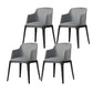 Dining Room Side Chairs Contemporary Solid Wood Kitchen Chair for Home Grey With Arms 4 Piece Set Clearhalo 'Dining Chairs' 'Dining Tables & Seating' 'dining_chair' 'furn' 'furn_dining_chair' 'Furniture' 'furniture_dining_chair' 'Kitchen & Dining Furniture' 5063345