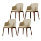 Dining Room Side Chairs Contemporary Solid Wood Kitchen Chair for Home Beige With Arms 4 Piece Set Clearhalo 'Dining Chairs' 'Dining Tables & Seating' 'dining_chair' 'furn' 'furn_dining_chair' 'Furniture' 'furniture_dining_chair' 'Kitchen & Dining Furniture' 5063350