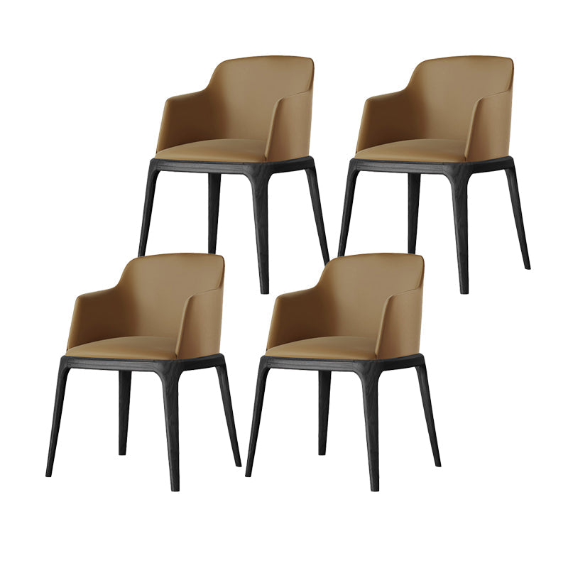 Dining Room Side Chairs Contemporary Solid Wood Kitchen Chair for Home Coffee With Arms 4 Piece Set Clearhalo 'Dining Chairs' 'Dining Tables & Seating' 'dining_chair' 'furn' 'furn_dining_chair' 'Furniture' 'furniture_dining_chair' 'Kitchen & Dining Furniture' 5063362