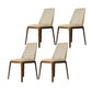 Dining Room Side Chairs Contemporary Solid Wood Kitchen Chair for Home Beige Armless 4 Piece Set Clearhalo 'Dining Chairs' 'Dining Tables & Seating' 'dining_chair' 'furn' 'furn_dining_chair' 'Furniture' 'furniture_dining_chair' 'Kitchen & Dining Furniture' 5063371