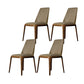 Dining Room Side Chairs Contemporary Solid Wood Kitchen Chair for Home Khaki Armless 4 Piece Set Clearhalo 'Dining Chairs' 'Dining Tables & Seating' 'dining_chair' 'furn' 'furn_dining_chair' 'Furniture' 'furniture_dining_chair' 'Kitchen & Dining Furniture' 5063375