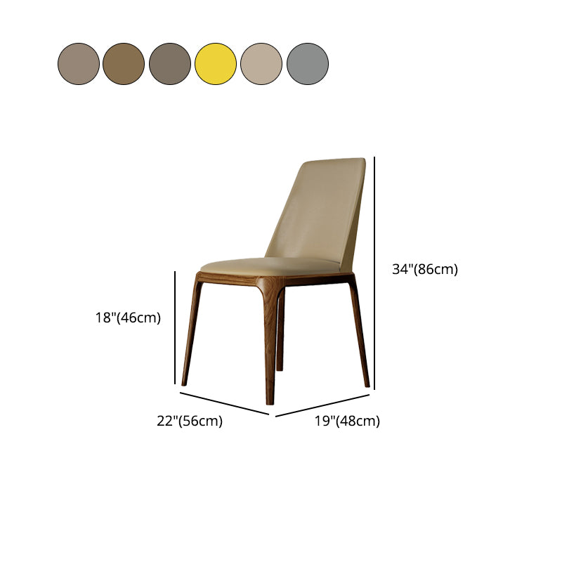Dining Room Side Chairs Contemporary Solid Wood Kitchen Chair for Home Clearhalo 'Dining Chairs' 'Dining Tables & Seating' 'dining_chair' 'furn' 'furn_dining_chair' 'Furniture' 'furniture_dining_chair' 'Kitchen & Dining Furniture' 5063381