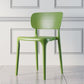 Scandinavian Plastic Armless Chair Dining Room Open Back Chair Green 1 Piece Clearhalo 'Dining Chairs' 'Dining Tables & Seating' 'dining_chair' 'Furniture' 'furniture_dining_chair' 'Kitchen & Dining Furniture' 5063402