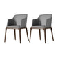 Arml Dining Chairs Modern Faux Leather Side Chairs for Dining Room Grey 2 Piece Set Clearhalo 'Dining Chairs' 'Dining Tables & Seating' 'dining_chair' 'furn' 'furn_dining_chair' 'Furniture' 'furniture_dining_chair' 'Kitchen & Dining Furniture' 5063445