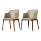 Arml Dining Chairs Modern Faux Leather Side Chairs for Dining Room Beige 2 Piece Set Clearhalo 'Dining Chairs' 'Dining Tables & Seating' 'dining_chair' 'furn' 'furn_dining_chair' 'Furniture' 'furniture_dining_chair' 'Kitchen & Dining Furniture' 5063456