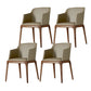 Arml Dining Chairs Modern Faux Leather Side Chairs for Dining Room Light Khaki 4 Piece Set Clearhalo 'Dining Chairs' 'Dining Tables & Seating' 'dining_chair' 'furn' 'furn_dining_chair' 'Furniture' 'furniture_dining_chair' 'Kitchen & Dining Furniture' 5063468
