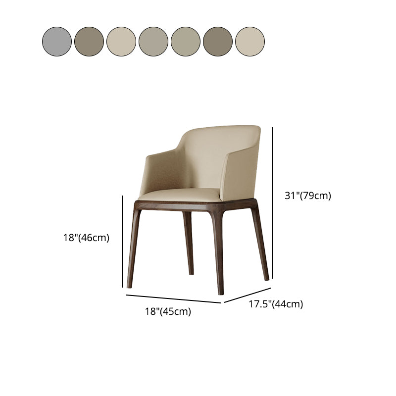 Arml Dining Chairs Modern Faux Leather Side Chairs for Dining Room Clearhalo 'Dining Chairs' 'Dining Tables & Seating' 'dining_chair' 'furn' 'furn_dining_chair' 'Furniture' 'furniture_dining_chair' 'Kitchen & Dining Furniture' 5063475