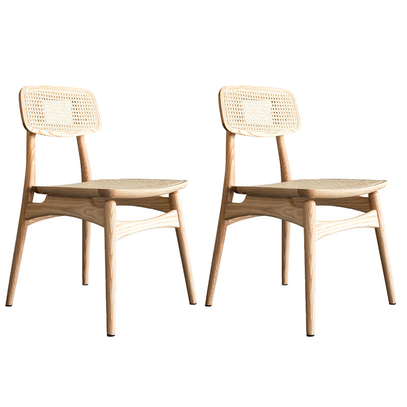 Solid Wood Side Chair Glam Style Indoor Dining Chair (Set of 2) Wood Non-Upholstered Chair(s) 2 Piece Set Clearhalo 'Dining Chairs' 'Dining Tables & Seating' 'dining_chair' 'furn' 'furn_dining_chair' 'Furniture' 'furniture_dining_chair' 'Kitchen & Dining Furniture' 5063482