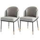 Parsons Side Chair Modern Style Linen Dining Chair for Dining Room Grey 2 Piece Set Clearhalo 'Dining Chairs' 'Dining Tables & Seating' 'dining_chair' 'furn' 'furn_dining_chair' 'Furniture' 'furniture_dining_chair' 'Kitchen & Dining Furniture' 5063502