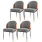 Parsons Side Chair Modern Style Linen Dining Chair for Dining Room Black-Orange 4 Piece Set Clearhalo 'Dining Chairs' 'Dining Tables & Seating' 'dining_chair' 'furn' 'furn_dining_chair' 'Furniture' 'furniture_dining_chair' 'Kitchen & Dining Furniture' 5063510