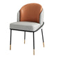 Parsons Side Chair Modern Style Linen Dining Chair for Dining Room Gray-Orange 1 Piece Clearhalo 'Dining Chairs' 'Dining Tables & Seating' 'dining_chair' 'furn' 'furn_dining_chair' 'Furniture' 'furniture_dining_chair' 'Kitchen & Dining Furniture' 5063523