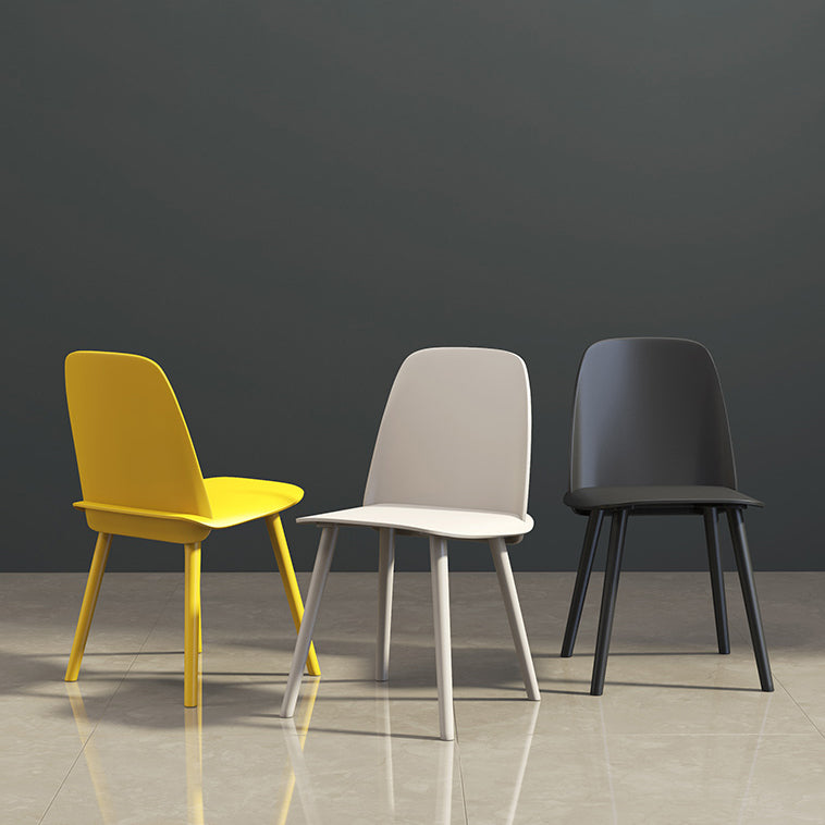 Glam Style Side Chair Plastic Indoor Dining Chair (Set of 2) Clearhalo 'Dining Chairs' 'Dining Tables & Seating' 'dining_chair' 'furn' 'furn_dining_chair' 'Furniture' 'furniture_dining_chair' 'Kitchen & Dining Furniture' 5063529