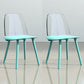 Glam Style Side Chair Plastic Indoor Dining Chair (Set of 2) Light Blue-Clear 2 Piece Set Clearhalo 'Dining Chairs' 'Dining Tables & Seating' 'dining_chair' 'furn' 'furn_dining_chair' 'Furniture' 'furniture_dining_chair' 'Kitchen & Dining Furniture' 5063541