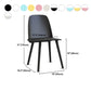 Glam Style Side Chair Plastic Indoor Dining Chair (Set of 2) Clearhalo 'Dining Chairs' 'Dining Tables & Seating' 'dining_chair' 'furn' 'furn_dining_chair' 'Furniture' 'furniture_dining_chair' 'Kitchen & Dining Furniture' 5063553