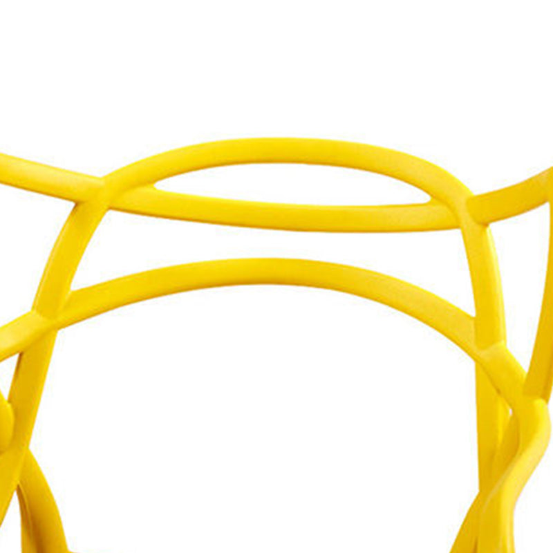 Contemporary Style Dining Armchair Plastic Open Back Dining Chair Clearhalo 'Dining Chairs' 'Dining Tables & Seating' 'dining_chair' 'furn' 'furn_dining_chair' 'Furniture' 'furniture_dining_chair' 'Kitchen & Dining Furniture' 5063637