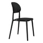 Contemporary Style Side Chair Plastic Open Back Dining Side Chair Clearhalo 'Dining Chairs' 'Dining Tables & Seating' 'dining_chair' 'furn' 'furn_dining_chair' 'Furniture' 'furniture_dining_chair' 'Kitchen & Dining Furniture' 5064641