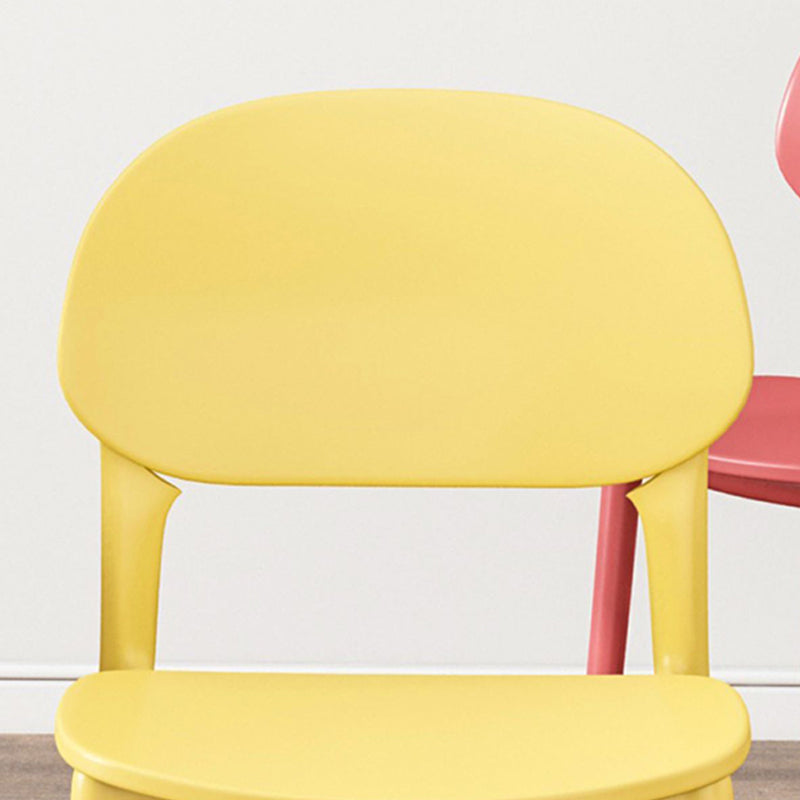 Contemporary Style Side Chair Plastic Open Back Dining Side Chair Clearhalo 'Dining Chairs' 'Dining Tables & Seating' 'dining_chair' 'furn' 'furn_dining_chair' 'Furniture' 'furniture_dining_chair' 'Kitchen & Dining Furniture' 5064642