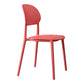 Contemporary Style Side Chair Plastic Open Back Dining Side Chair Red 1 Piece Clearhalo 'Dining Chairs' 'Dining Tables & Seating' 'dining_chair' 'furn' 'furn_dining_chair' 'Furniture' 'furniture_dining_chair' 'Kitchen & Dining Furniture' 5064648