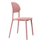 Contemporary Style Side Chair Plastic Open Back Dining Side Chair Pink 1 Piece Clearhalo 'Dining Chairs' 'Dining Tables & Seating' 'dining_chair' 'furn' 'furn_dining_chair' 'Furniture' 'furniture_dining_chair' 'Kitchen & Dining Furniture' 5064651