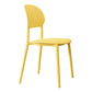 Contemporary Style Side Chair Plastic Open Back Dining Side Chair Yellow 1 Piece Clearhalo 'Dining Chairs' 'Dining Tables & Seating' 'dining_chair' 'furn' 'furn_dining_chair' 'Furniture' 'furniture_dining_chair' 'Kitchen & Dining Furniture' 5064654