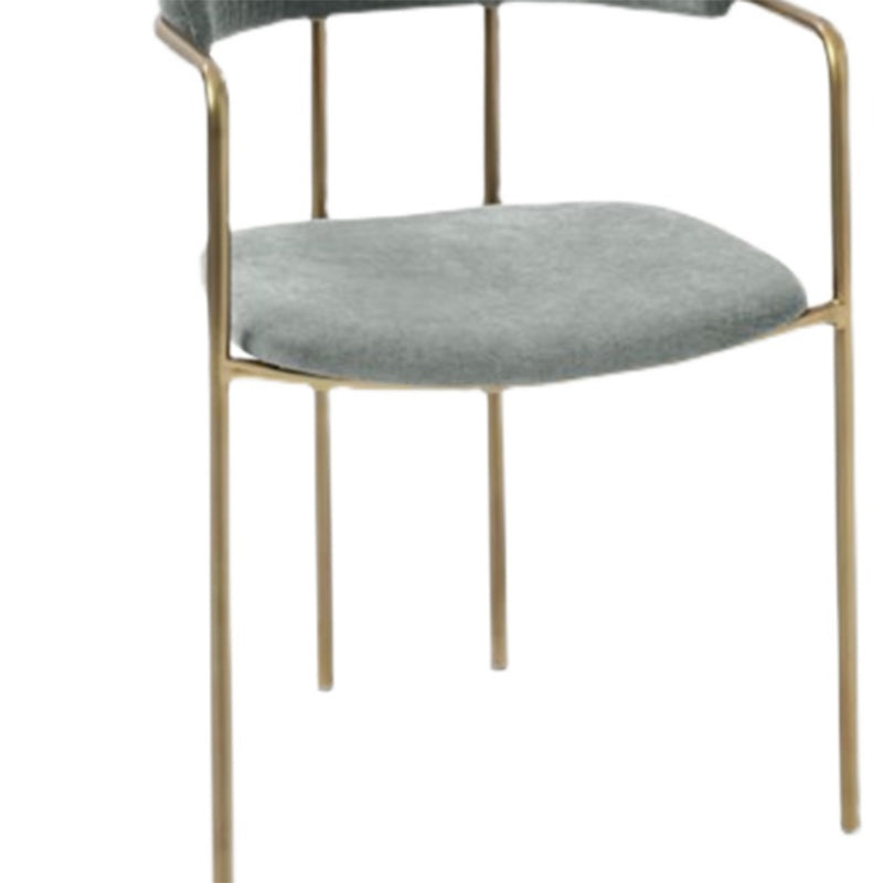 Upholstered Dining Chair Glam Style Open Back Dining Room Chair for Indoor Clearhalo 'Dining Chairs' 'Dining Tables & Seating' 'dining_chair' 'furn' 'furn_dining_chair' 'Furniture' 'furniture_dining_chair' 'Kitchen & Dining Furniture' 5064686