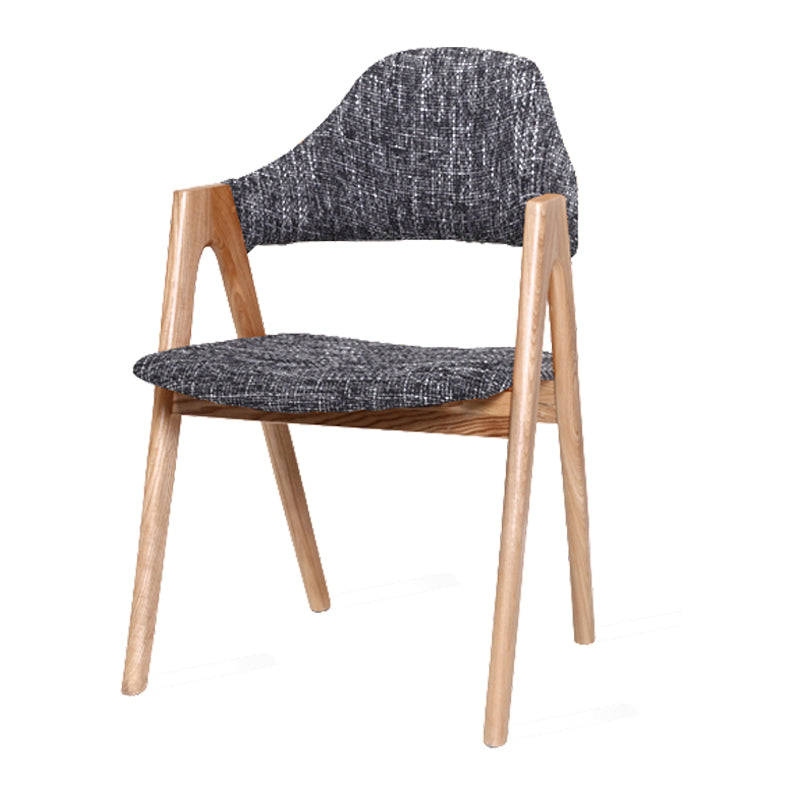 Kitchen Chairs Modern Solid Wood Armless Chairs for Dining Room Black 1 Piece Clearhalo 'Dining Chairs' 'Dining Tables & Seating' 'dining_chair' 'furn' 'furn_dining_chair' 'Furniture' 'furniture_dining_chair' 'Kitchen & Dining Furniture' 5064695
