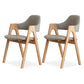 Kitchen Chairs Modern Solid Wood Armless Chairs for Dining Room Grey 2 Piece Set Clearhalo 'Dining Chairs' 'Dining Tables & Seating' 'dining_chair' 'furn' 'furn_dining_chair' 'Furniture' 'furniture_dining_chair' 'Kitchen & Dining Furniture' 5064702