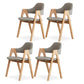 Kitchen Chairs Modern Solid Wood Armless Chairs for Dining Room Grey 4 Piece Set Clearhalo 'Dining Chairs' 'Dining Tables & Seating' 'dining_chair' 'furn' 'furn_dining_chair' 'Furniture' 'furniture_dining_chair' 'Kitchen & Dining Furniture' 5064705