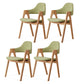 Kitchen Chairs Modern Solid Wood Armless Chairs for Dining Room Green 4 Piece Set Clearhalo 'Dining Chairs' 'Dining Tables & Seating' 'dining_chair' 'furn' 'furn_dining_chair' 'Furniture' 'furniture_dining_chair' 'Kitchen & Dining Furniture' 5064717