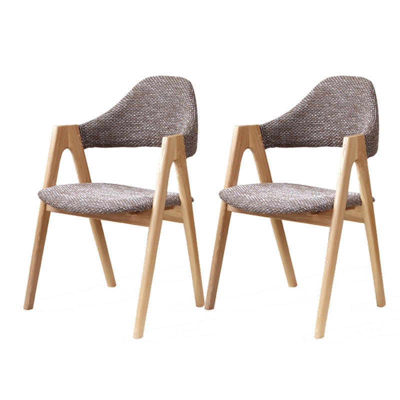 Kitchen Chairs Modern Solid Wood Armless Chairs for Dining Room Coffee 2 Piece Set Clearhalo 'Dining Chairs' 'Dining Tables & Seating' 'dining_chair' 'furn' 'furn_dining_chair' 'Furniture' 'furniture_dining_chair' 'Kitchen & Dining Furniture' 5064720
