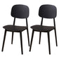 Modern Style Side Chair Plastic Open Back Dining Side Chair for Indoor Black 2 Piece Set Clearhalo 'Dining Chairs' 'Dining Tables & Seating' 'dining_chair' 'furn' 'furn_dining_chair' 'Furniture' 'furniture_dining_chair' 'Kitchen & Dining Furniture' 5064725