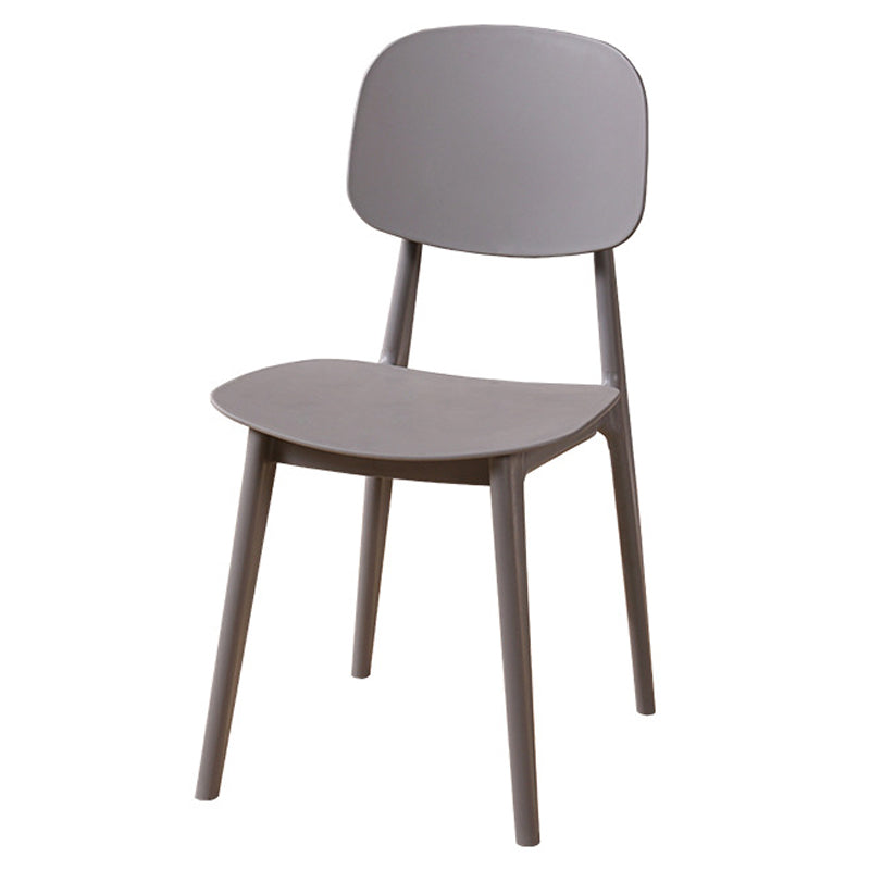 Modern Style Side Chair Plastic Open Back Dining Side Chair for Indoor Clearhalo 'Dining Chairs' 'Dining Tables & Seating' 'dining_chair' 'furn' 'furn_dining_chair' 'Furniture' 'furniture_dining_chair' 'Kitchen & Dining Furniture' 5064732