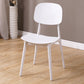 Modern Style Side Chair Plastic Open Back Dining Side Chair for Indoor White 1 Piece Clearhalo 'Dining Chairs' 'Dining Tables & Seating' 'dining_chair' 'furn' 'furn_dining_chair' 'Furniture' 'furniture_dining_chair' 'Kitchen & Dining Furniture' 5064735