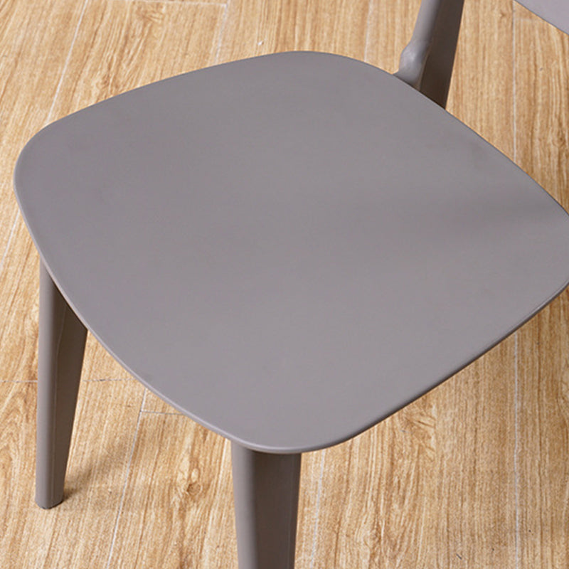 Modern Style Side Chair Plastic Open Back Dining Side Chair for Indoor Clearhalo 'Dining Chairs' 'Dining Tables & Seating' 'dining_chair' 'furn' 'furn_dining_chair' 'Furniture' 'furniture_dining_chair' 'Kitchen & Dining Furniture' 5064736
