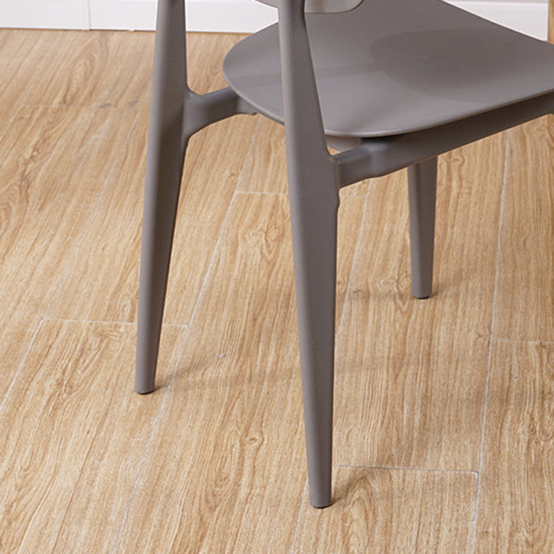 Modern Style Side Chair Plastic Open Back Dining Side Chair for Indoor Clearhalo 'Dining Chairs' 'Dining Tables & Seating' 'dining_chair' 'furn' 'furn_dining_chair' 'Furniture' 'furniture_dining_chair' 'Kitchen & Dining Furniture' 5064737
