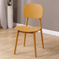 Modern Style Side Chair Plastic Open Back Dining Side Chair for Indoor Yellow 1 Piece Clearhalo 'Dining Chairs' 'Dining Tables & Seating' 'dining_chair' 'furn' 'furn_dining_chair' 'Furniture' 'furniture_dining_chair' 'Kitchen & Dining Furniture' 5064746