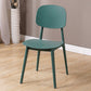 Modern Style Side Chair Plastic Open Back Dining Side Chair for Indoor Green 1 Piece Clearhalo 'Dining Chairs' 'Dining Tables & Seating' 'dining_chair' 'furn' 'furn_dining_chair' 'Furniture' 'furniture_dining_chair' 'Kitchen & Dining Furniture' 5064749