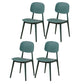 Modern Style Side Chair Plastic Open Back Dining Side Chair for Indoor Green 4 Piece Set Clearhalo 'Dining Chairs' 'Dining Tables & Seating' 'dining_chair' 'furn' 'furn_dining_chair' 'Furniture' 'furniture_dining_chair' 'Kitchen & Dining Furniture' 5064751