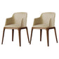 Kitchen Side Chairs Modern Solid Wood Dining Room Chair for Home Beige With Arms 2 Piece Set Clearhalo 'Dining Chairs' 'Dining Tables & Seating' 'dining_chair' 'furn' 'furn_dining_chair' 'Furniture' 'furniture_dining_chair' 'Kitchen & Dining Furniture' 5064757