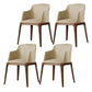 Kitchen Side Chairs Modern Solid Wood Dining Room Chair for Home Beige With Arms 4 Piece Set Clearhalo 'Dining Chairs' 'Dining Tables & Seating' 'dining_chair' 'furn' 'furn_dining_chair' 'Furniture' 'furniture_dining_chair' 'Kitchen & Dining Furniture' 5064760