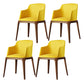 Kitchen Side Chairs Modern Solid Wood Dining Room Chair for Home Yellow With Arms 4 Piece Set Clearhalo 'Dining Chairs' 'Dining Tables & Seating' 'dining_chair' 'furn' 'furn_dining_chair' 'Furniture' 'furniture_dining_chair' 'Kitchen & Dining Furniture' 5064764