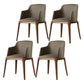 Kitchen Side Chairs Modern Solid Wood Dining Room Chair for Home Khaki With Arms 4 Piece Set Clearhalo 'Dining Chairs' 'Dining Tables & Seating' 'dining_chair' 'furn' 'furn_dining_chair' 'Furniture' 'furniture_dining_chair' 'Kitchen & Dining Furniture' 5064767