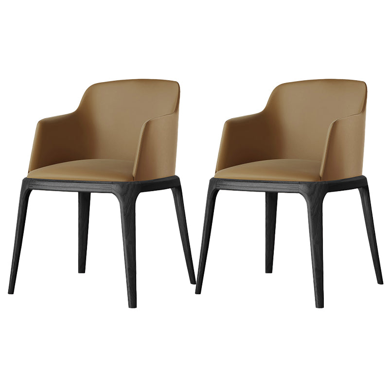 Kitchen Side Chairs Modern Solid Wood Dining Room Chair for Home Coffee With Arms 2 Piece Set Clearhalo 'Dining Chairs' 'Dining Tables & Seating' 'dining_chair' 'furn' 'furn_dining_chair' 'Furniture' 'furniture_dining_chair' 'Kitchen & Dining Furniture' 5064768
