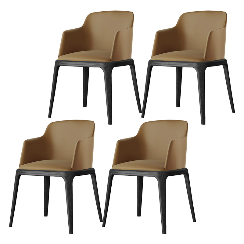 Kitchen Side Chairs Modern Solid Wood Dining Room Chair for Home Coffee With Arms 4 Piece Set Clearhalo 'Dining Chairs' 'Dining Tables & Seating' 'dining_chair' 'furn' 'furn_dining_chair' 'Furniture' 'furniture_dining_chair' 'Kitchen & Dining Furniture' 5064769