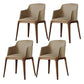 Kitchen Side Chairs Modern Solid Wood Dining Room Chair for Home Light Khaki With Arms 4 Piece Set Clearhalo 'Dining Chairs' 'Dining Tables & Seating' 'dining_chair' 'furn' 'furn_dining_chair' 'Furniture' 'furniture_dining_chair' 'Kitchen & Dining Furniture' 5064771