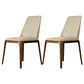 Kitchen Side Chairs Modern Solid Wood Dining Room Chair for Home Beige Armless 2 Piece Set Clearhalo 'Dining Chairs' 'Dining Tables & Seating' 'dining_chair' 'furn' 'furn_dining_chair' 'Furniture' 'furniture_dining_chair' 'Kitchen & Dining Furniture' 5064774